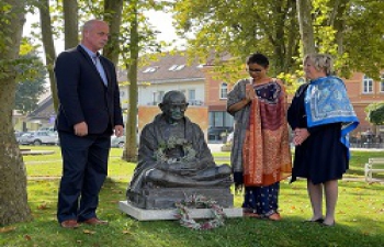 Birth Anniversary of Mahatma Gandhi in Slovenj Gradec on 2 October 2021